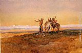 Charles Marion Russell Canvas Paintings - Invocation to the Sun